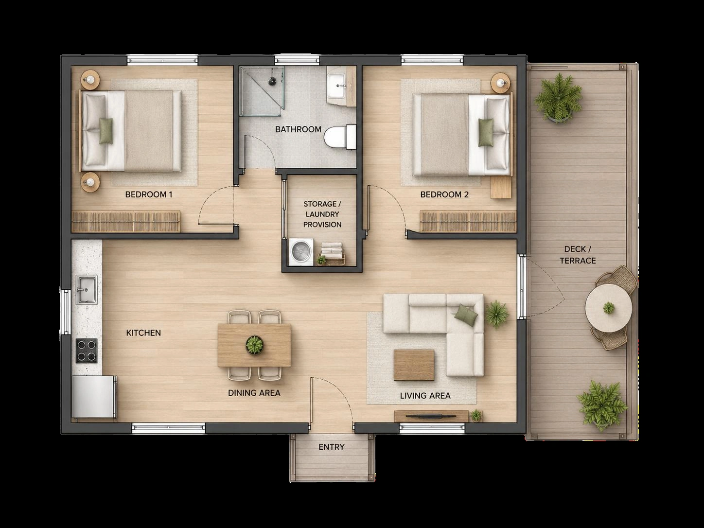 TERRACE 60 — Base floor plan