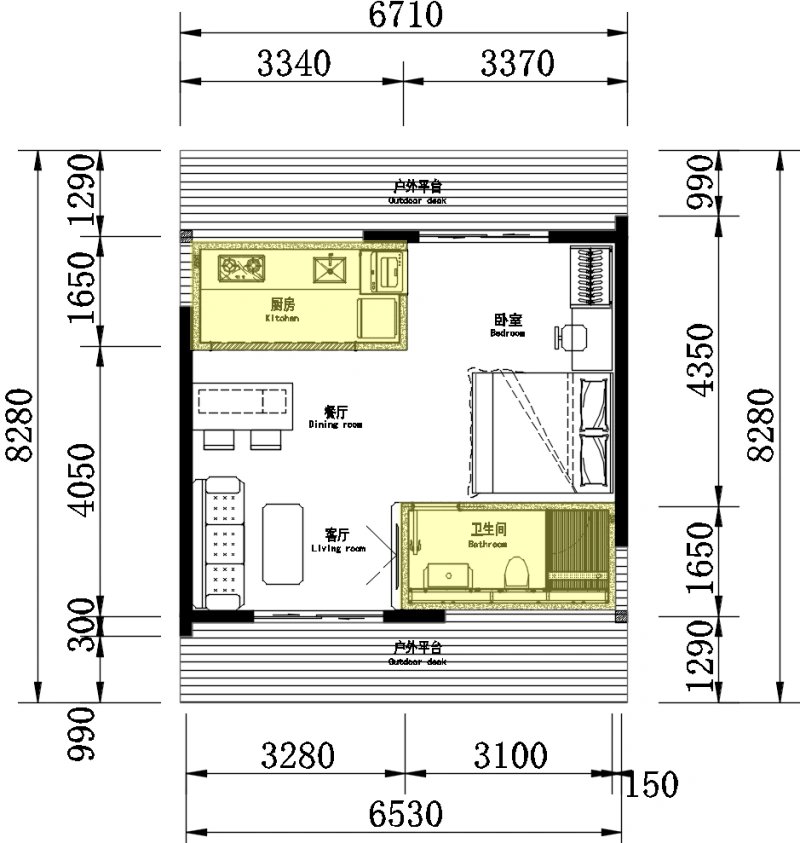 MODEL 03S — Base floor plan