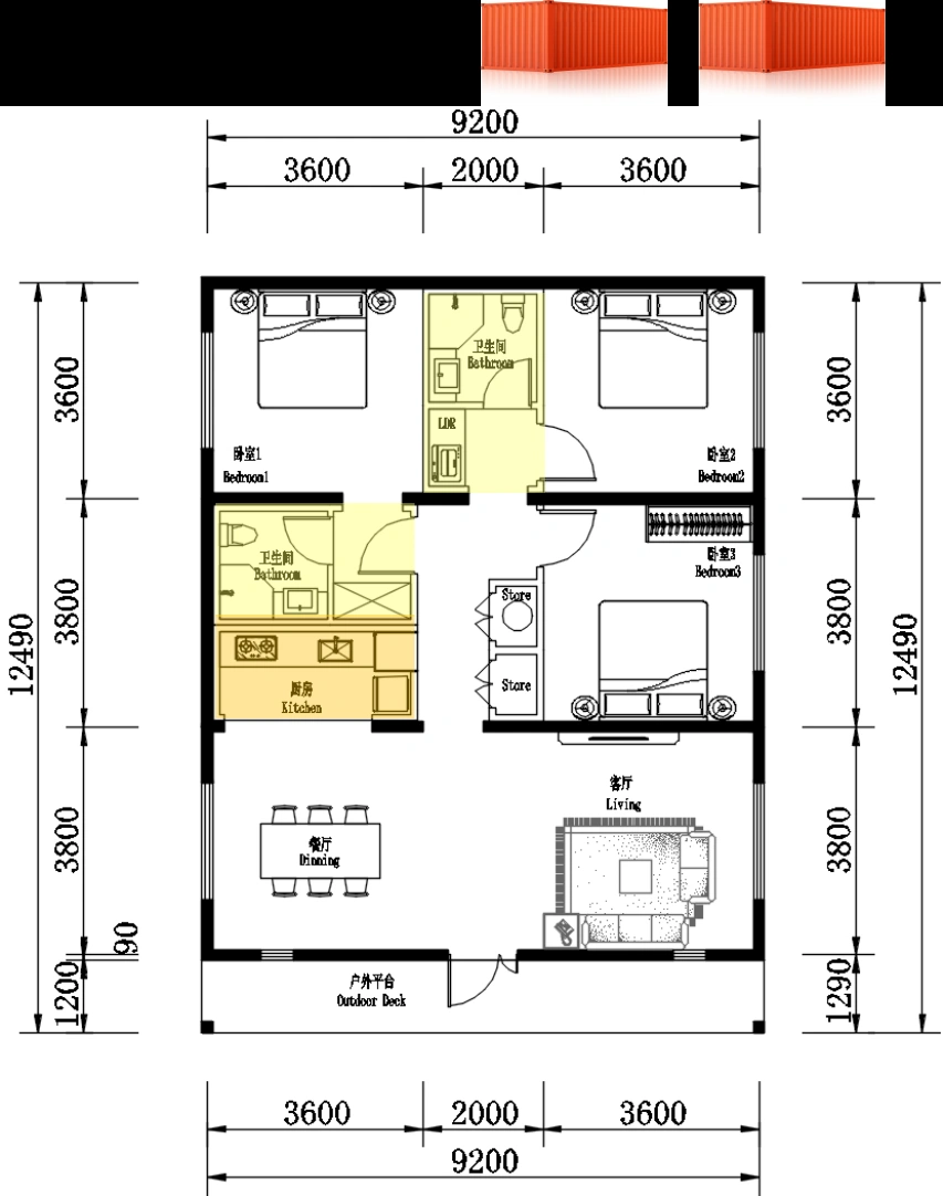 MODEL 06S — Base floor plan