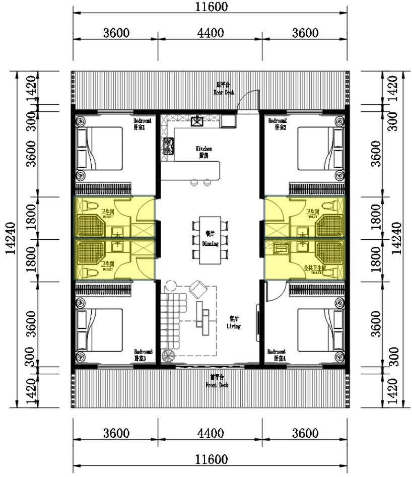 MODEL 10 — Base floor plan
