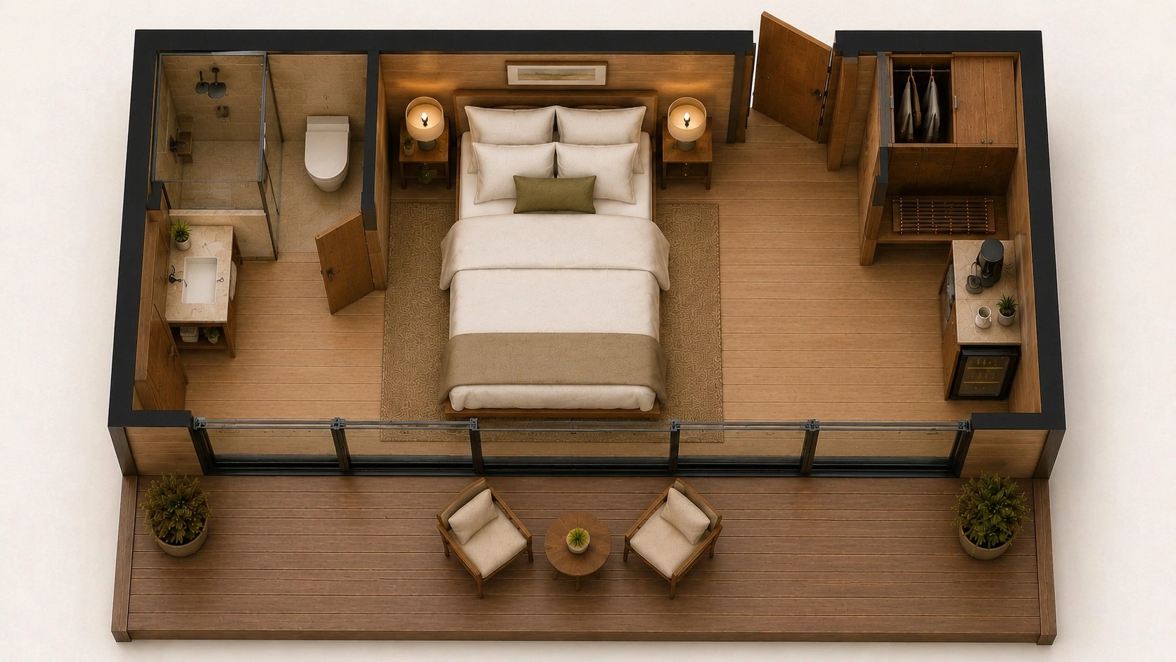 STAY 20 — Room layout
