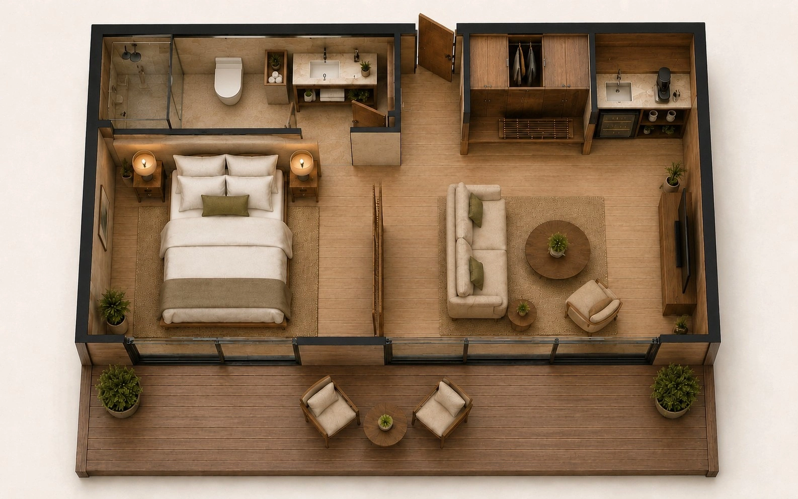 STAY 40 — Room layout