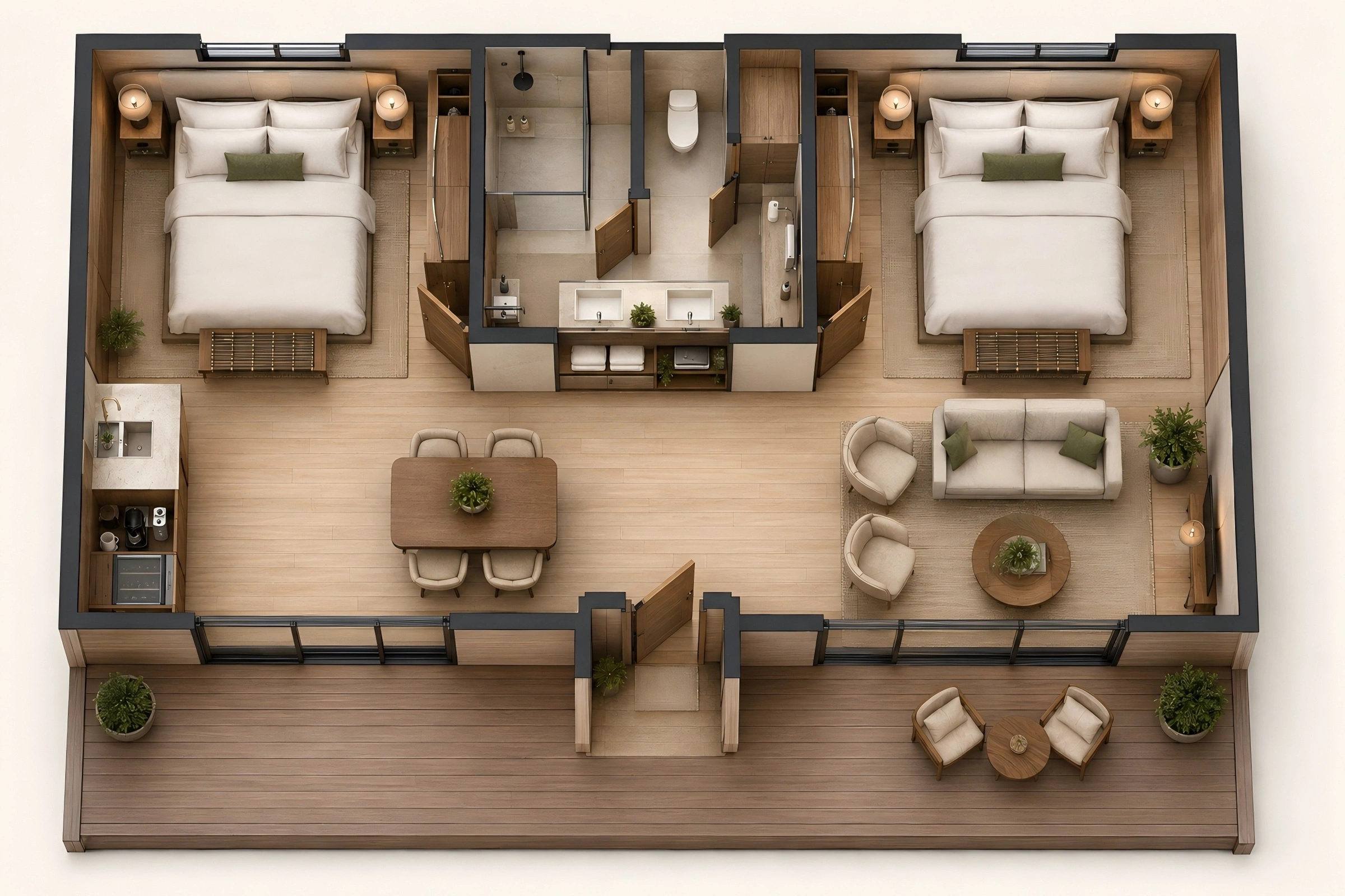 STAY 60 — Room layout